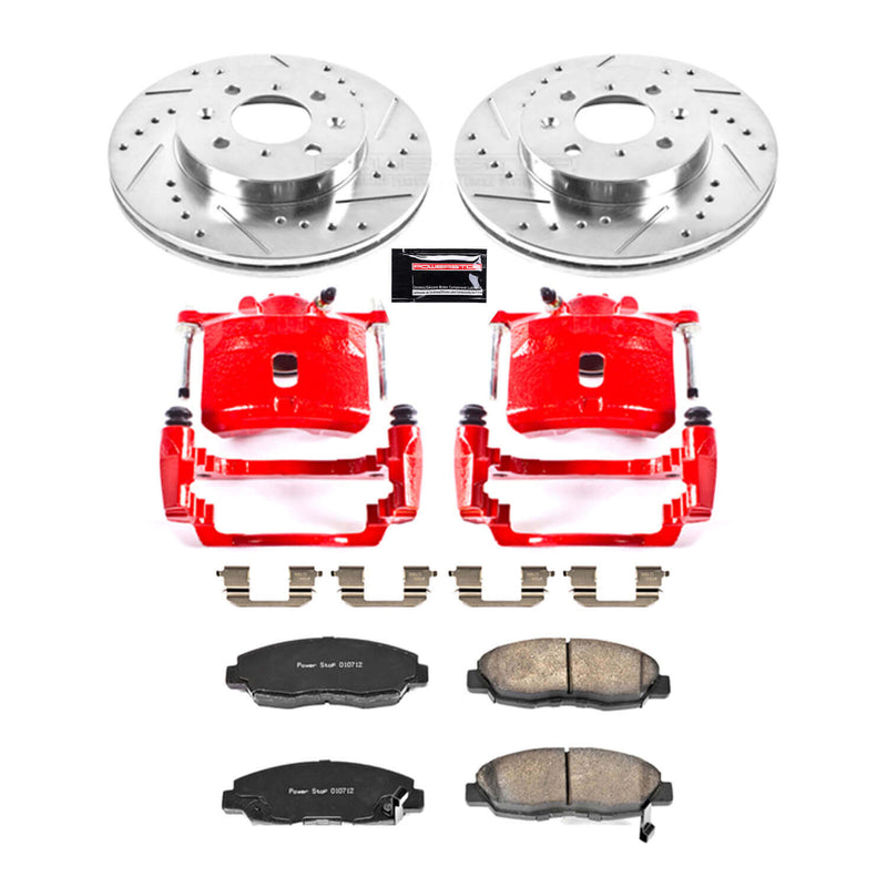 Power Stop KC690A Z23 Evolution Sport Performance 1-Click Brake Kit With Calipers (Front) for 2001-2005 Honda Civic product image