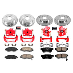 Power Stop KC691 Z23 Evolution Sport Performance 1-Click Brake Kit With Calipers (Front And Rear) for 1999-2000 Honda Civic product image