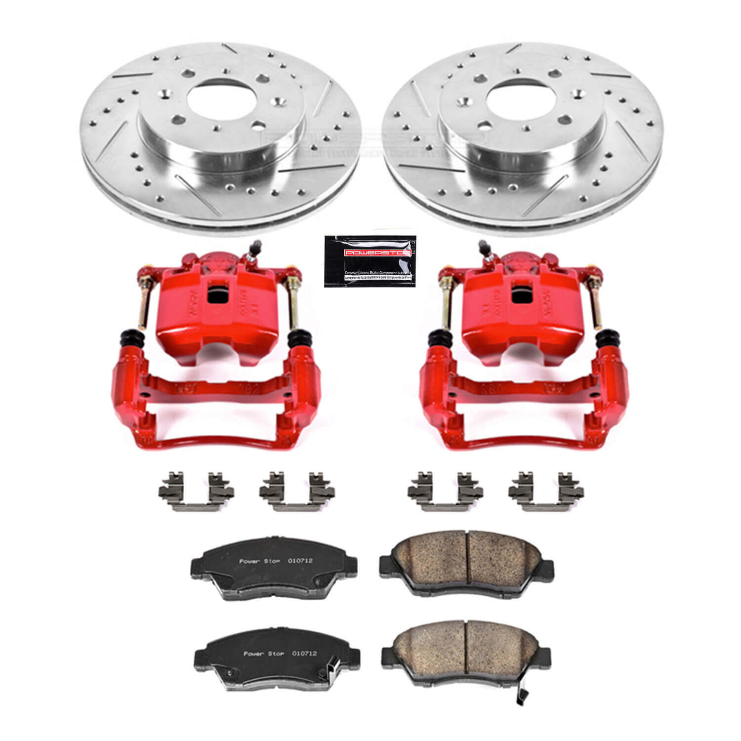 Power Stop KC694 Z23 Evolution Sport Performance 1-Click Brake Kit With Calipers (Front) for 2007-2008 Honda Fit product image