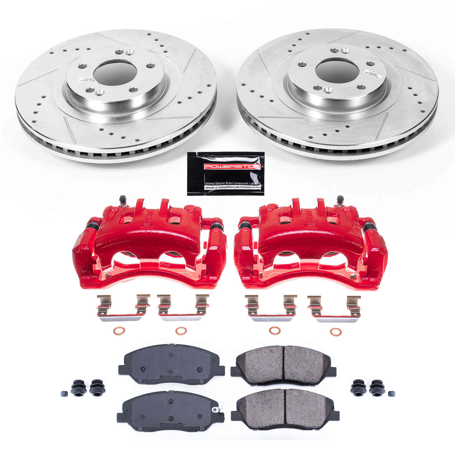 Power Stop KC6951 Z23 Evolution Sport Performance Pad And Rotor Kit With Calipers for 2013-2016 Hyundai Santa Fe product image