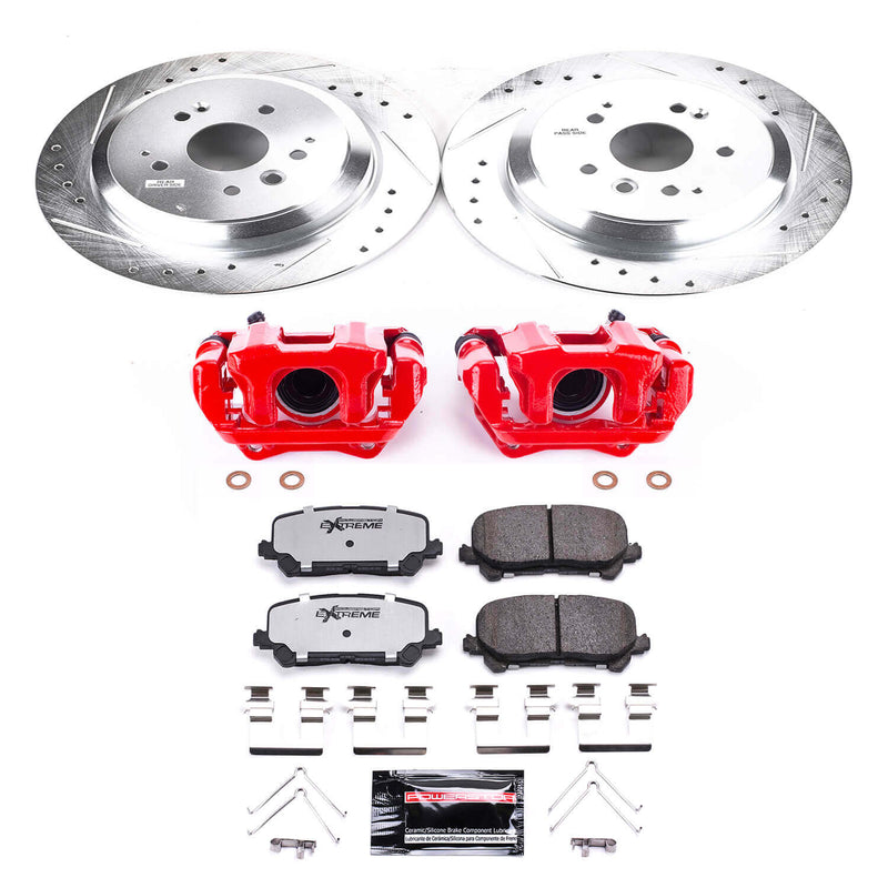 Power Stop KC6953-36 Z36 Extreme Performance Truck And Tow 1-Click Pad And Rotor Kit With Calipers for 2014-2016 Acura MDX product image