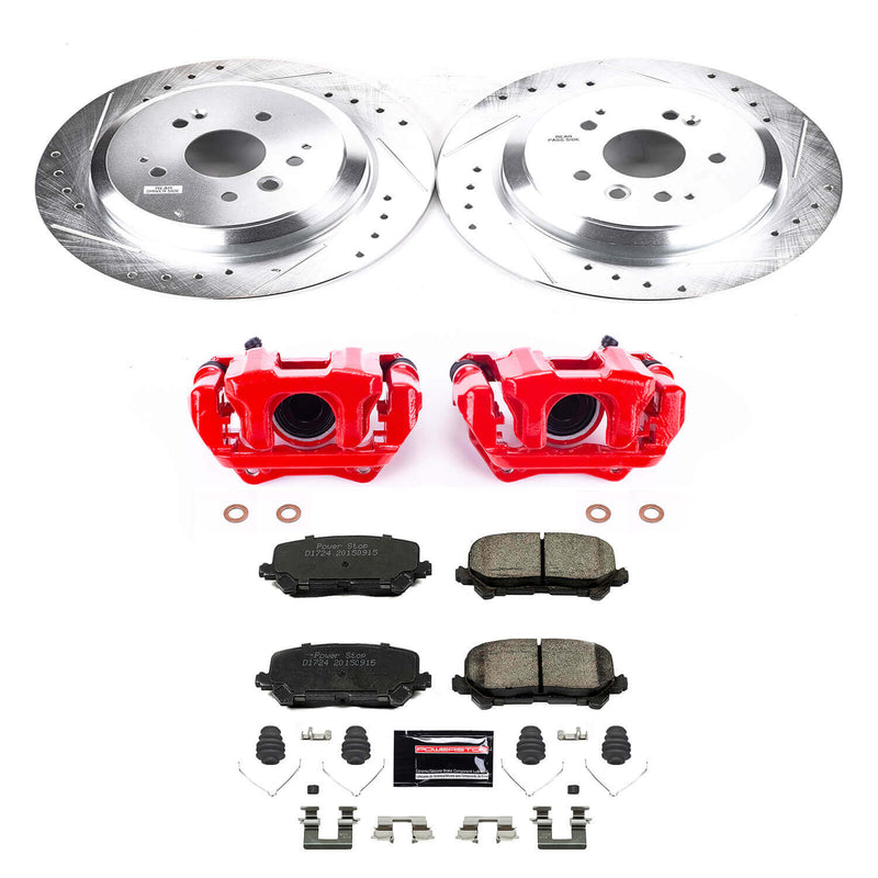 Power Stop KC6953 Z23 Evolution Sport Performance Pad And Rotor Kit With Calipers for 2014-2016 Acura MDX product image