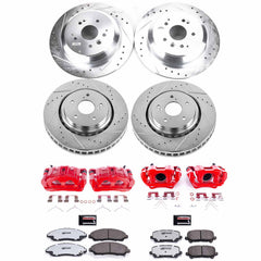 Power Stop KC6956-36 Z36 Extreme Performance Truck And Tow 1-Click Pad And Rotor Kit With Calipers for 2014-2016 Acura MDX product image
