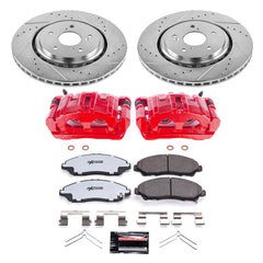 Power Stop KC6957-36 Z36 Extreme Performance Truck And Tow 1-Click Pad And Rotor Kit With Calipers for 2014-2016 Acura MDX product image