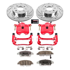Power Stop KC696-26 Z26 Extreme Street Warrior 1-Click Brake Kit With Calipers (Front) for 2003-2005 Honda Civic product image