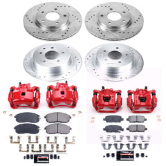 Power Stop KC6960A Z23 Evolution Sport Front And Rear Brake Kit for 2013-2016 Nissan Sentra Rear Disc product image