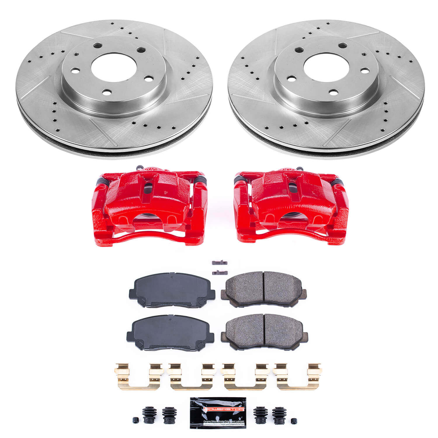 Power Stop KC6967 Z23 Evolution Sport Performance Pad And Rotor Kit With Calipers for 2013-2015 Mazda CX-5 product image