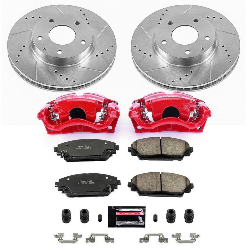 Power Stop KC6974 Z23 Evolution Sport Performance Pad And Rotor Kit With Calipers for 2014-2016 Mazda 3 product image