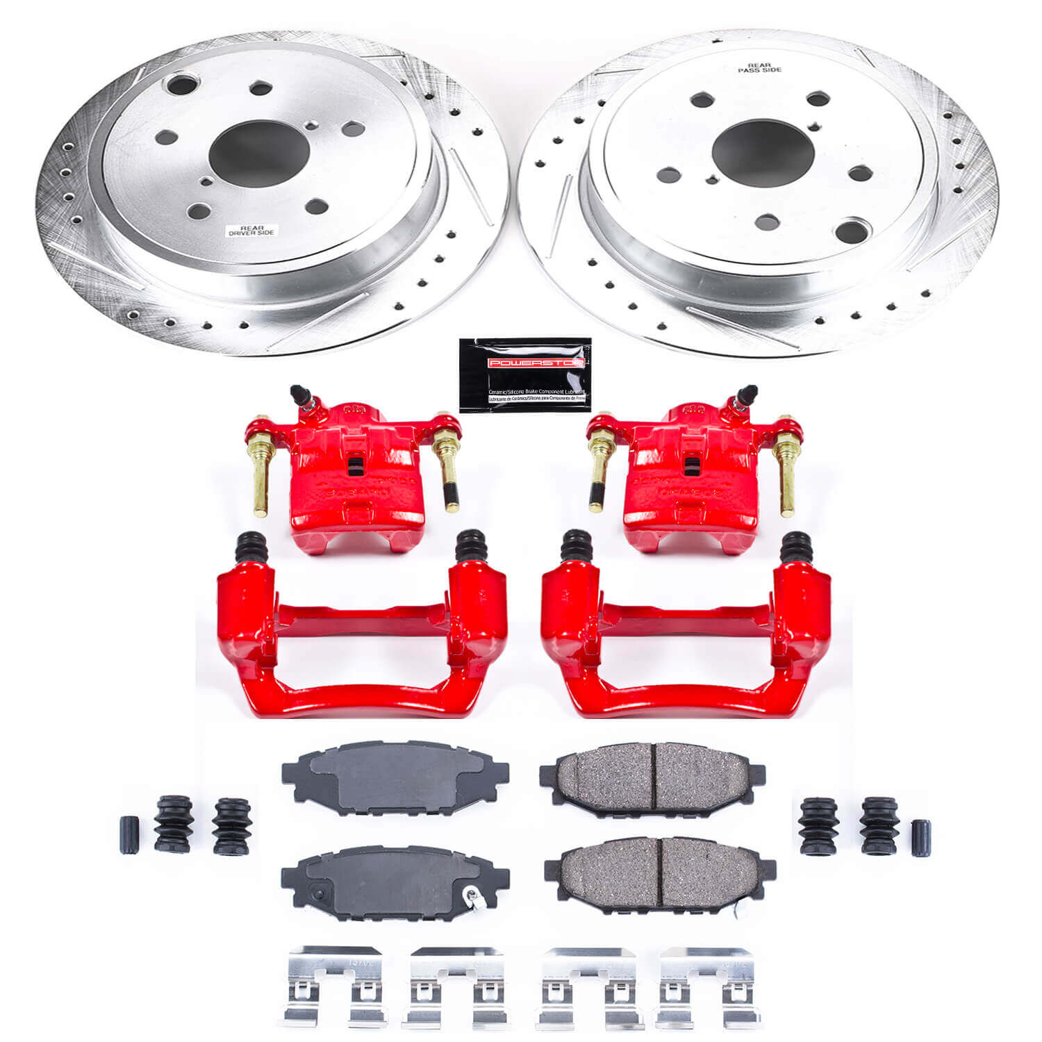 Power Stop KC6977 Z23 Evolution Sport Rear Brake Kit for 2015-2021 Subaru WRX product image
