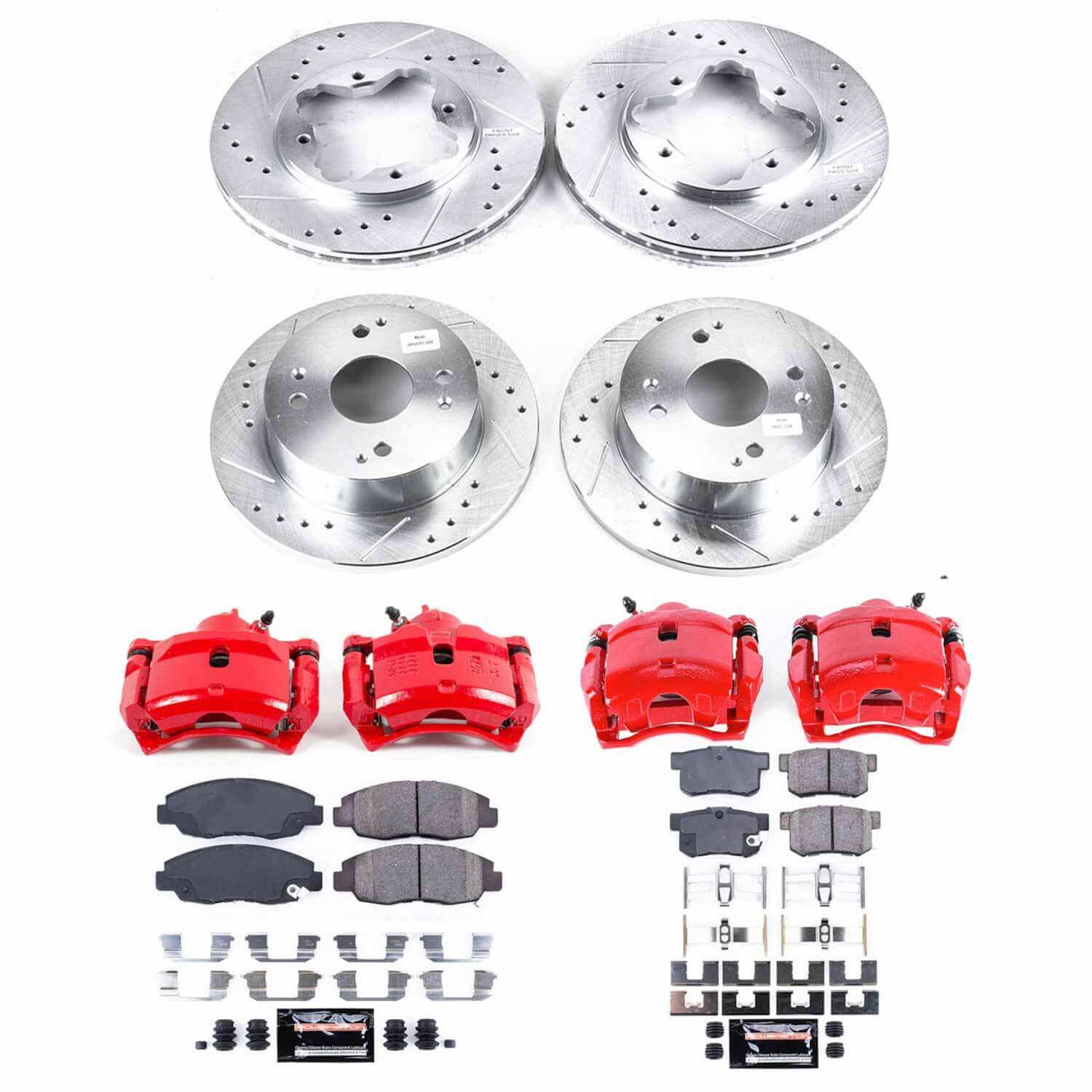 Power Stop KC698 Z23 Evolution Sport Front And Rear Brake Kit for 1991-1992 Honda Accord Sedan (4 Door) Rear Disc product image