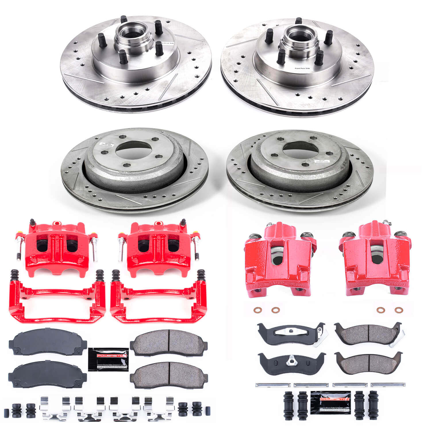 Power Stop KC7003 Z23 Evolution Sport Front And Rear Brake Kit for 2010-2011 Ford Ranger Rear Wheel Drive product image