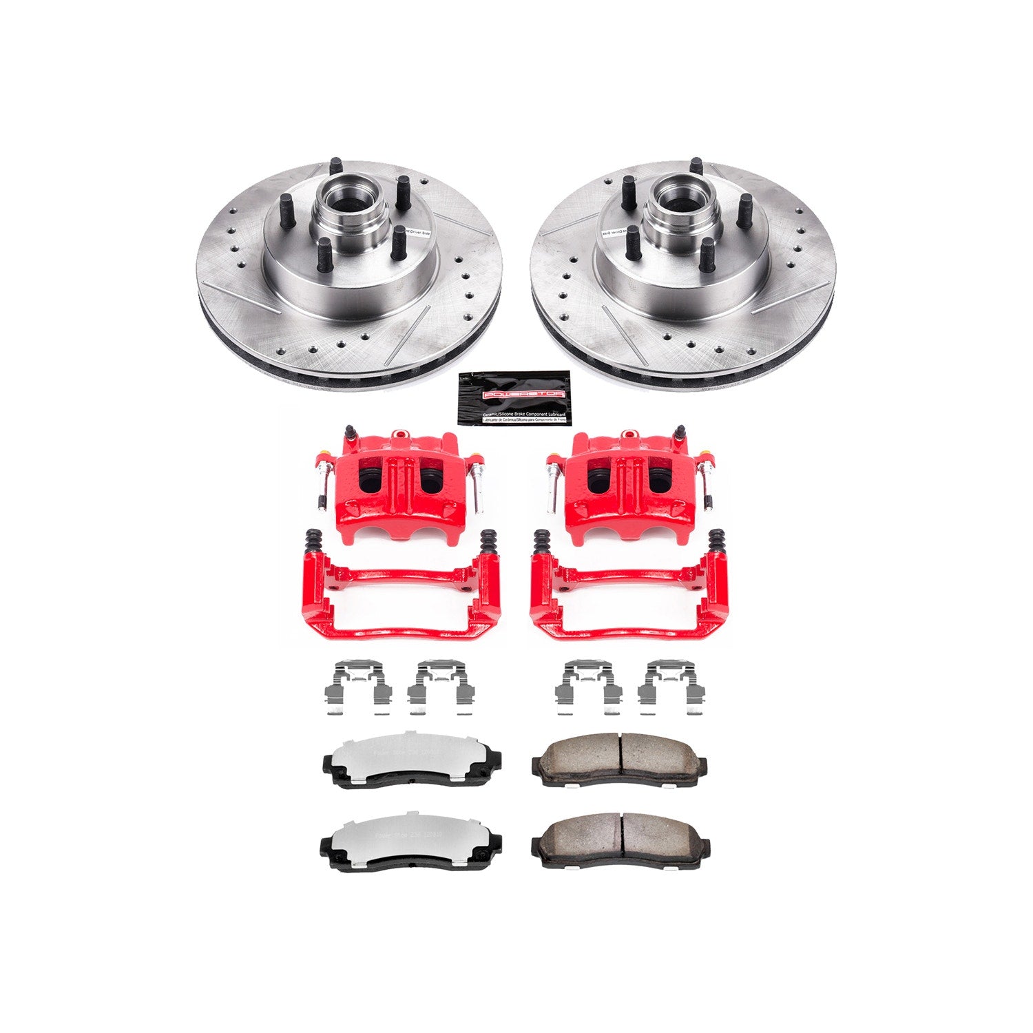 Power Stop KC7004-36 Z36 Extreme Performance Truck And Tow 1-Click Brake Kit With Calipers (Front) for 2010-2011 Ford Ranger product image