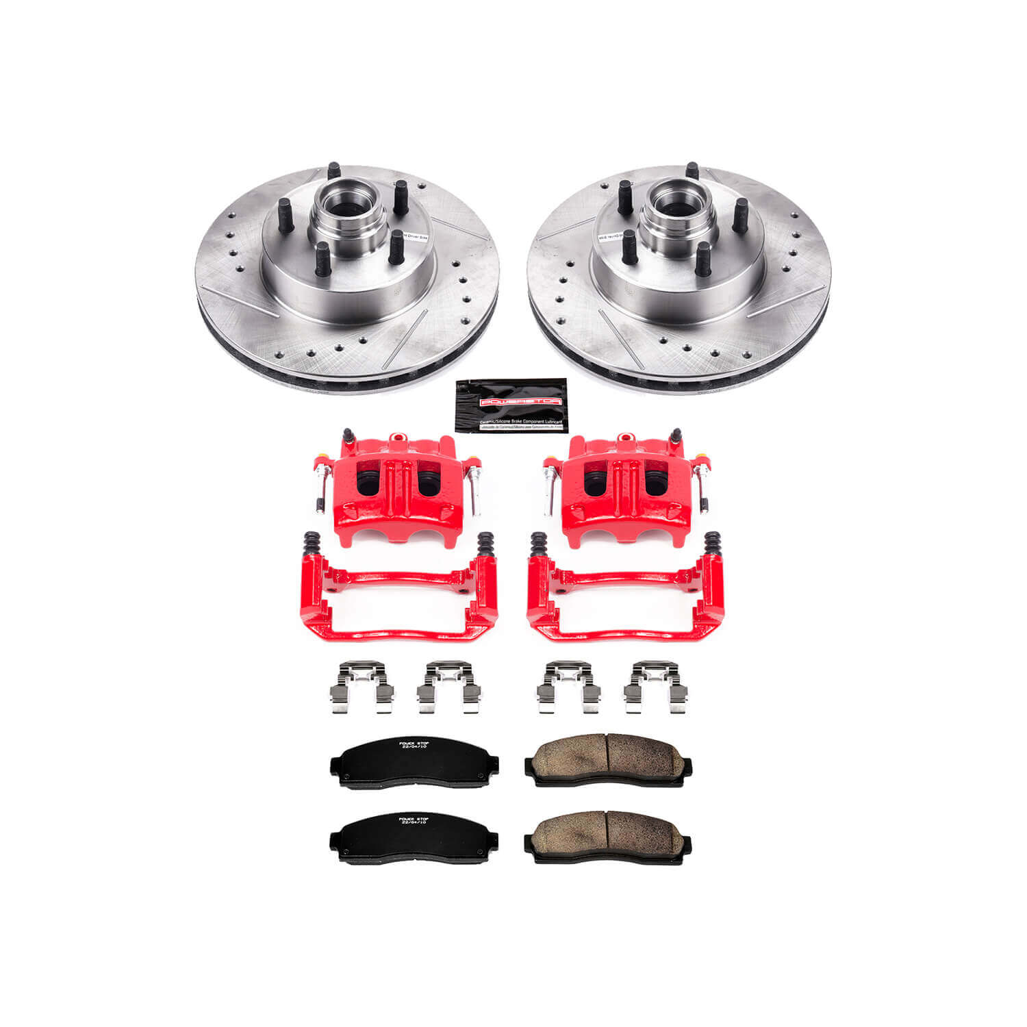 Power Stop KC7004 Z23 Evolution Sport Performance 1-Click Brake Kit With Calipers (Front) for 2010-2011 Ford Ranger product image