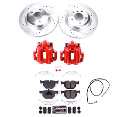 Power Stop KC7009 Z23 Evolution Sport Performance 1-Click Drilled And Slotted Rear Brake Kit With Calipers for 2013-2015 BMW X1 XDRIVE35I product image