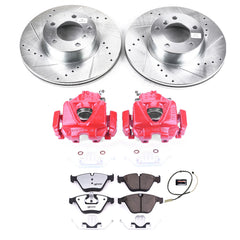 Power Stop KC7026-26 Z26 Street Warrior 1-Click Front Brake Kit With Calipers for 2013-2015 BMW X1 SDRIVE28I product image