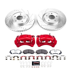 Power Stop KC7034-26 - Front Z26 Street Warrior Pad And Rotor Kit With Calipers vehicle fitment brake part