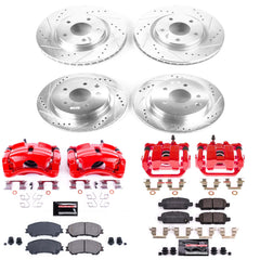 Power Stop KC7035A Z23 Evolution Sport Performance Pad And Rotor Kit With Calipers for 2014-2020 Nissan Rogue product image
