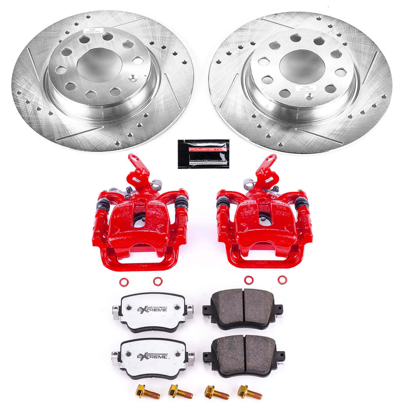 Power Stop KC7053-26 Z26 Street Warrior 1-Click Pad And Rotor Kit With Calipers for 2015-2021 Volkswagen Golf product image
