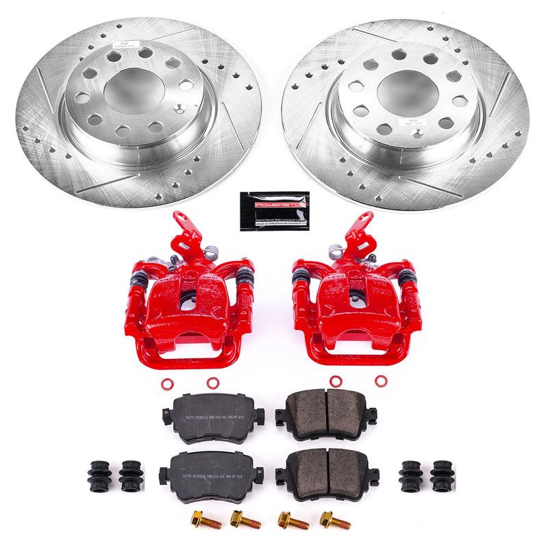 Power Stop KC7053 Z23 Evolution Sport Performance Pad And Rotor Kit With Calipers for 2015-2021 Volkswagen Golf product image