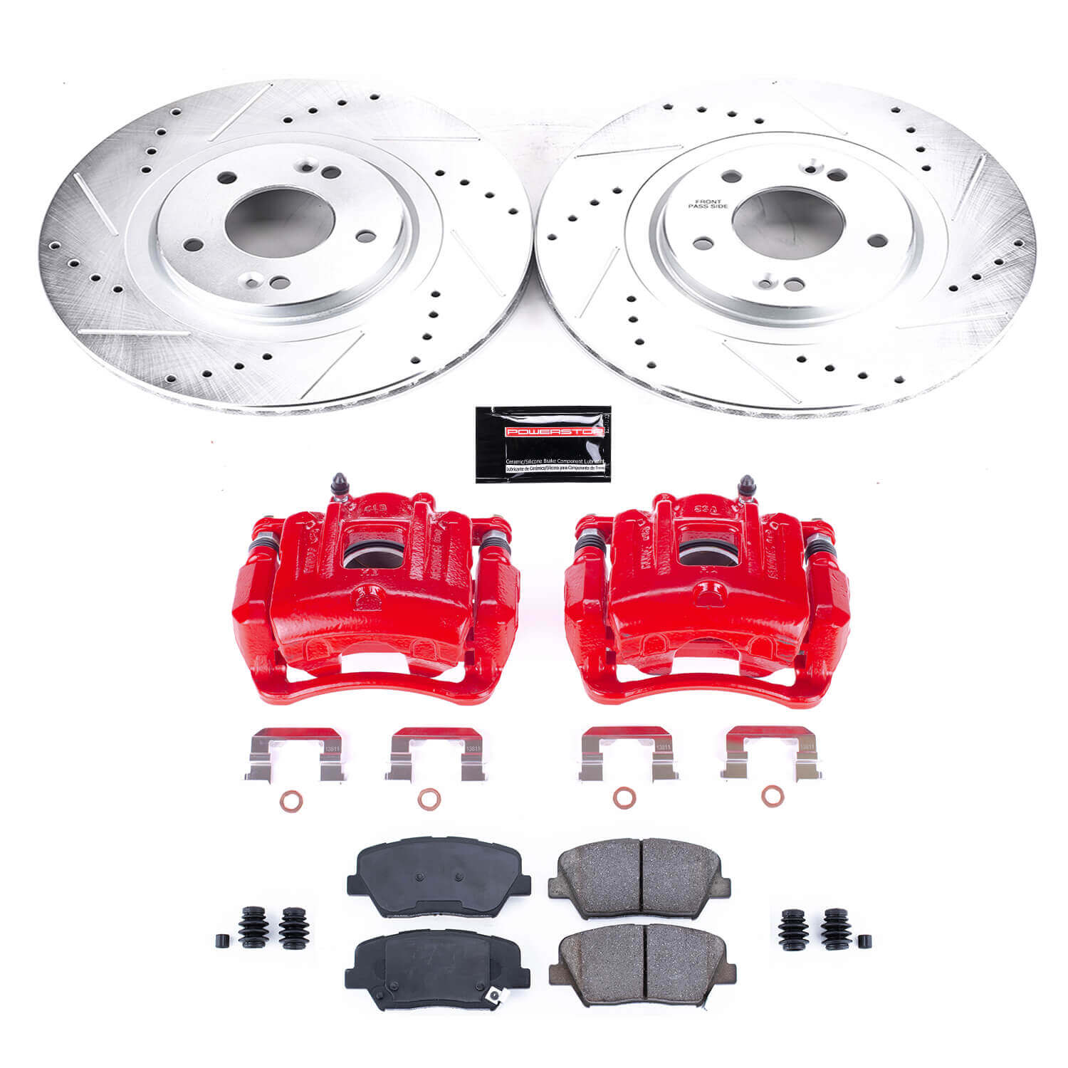 Power Stop KC7064 Z23 Evolution Sport Performance Pad And Rotor Kit With Calipers for 2013-2016 Hyundai Santa Fe Sport product image