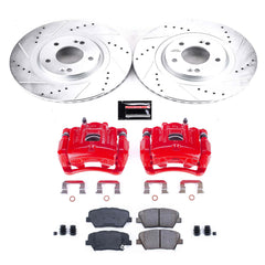 Power Stop KC7064 Z23 Evolution Sport Performance Pad And Rotor Kit With Calipers for 2013-2016 Hyundai Santa Fe Sport product image
