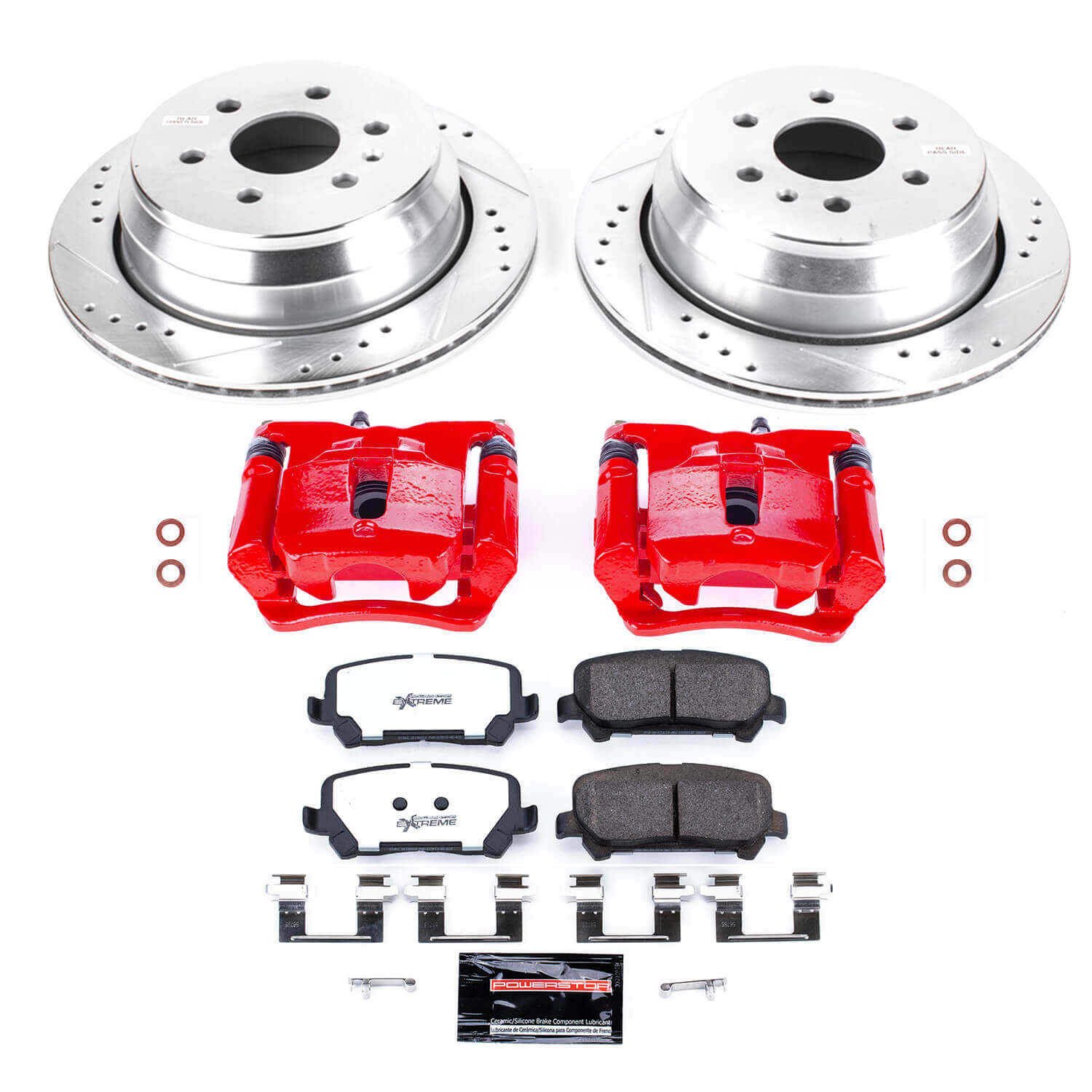 Power Stop KC7127 36 - Z36 Extreme Performance Truck And Tow 1-Click Pad And Rotor Kit With Calipers for 2015-2019 Chevrolet Colorado product image