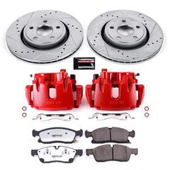 Power Stop KC7133-36 Z36 Extreme Performance Truck And Tow 1-Click Front Brake Kit With Calipers for 2016 Jeep Grand Cherokee 75Th Anniversary, Laredo, Limited, Overland, Summit product image