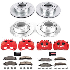 Power Stop KC7141-36 Z36 Extreme Performance Truck And Tow 1-Click Front And Rear Brake Kit With Calipers for 2013-2018 Dodge Ram 3500 product image