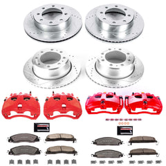 Power Stop KC7141A-36 Z36 Extreme Performance Truck And Tow 1-Click Pad And Rotor Kit With Calipers for 2013-2018 Dodge Ram 3500 product image