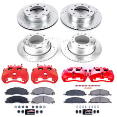 Power Stop KC7141A Z23 Evolution Sport Performance Pad And Rotor Kit With Calipers for 2013-2018 Dodge Ram 3500 product image