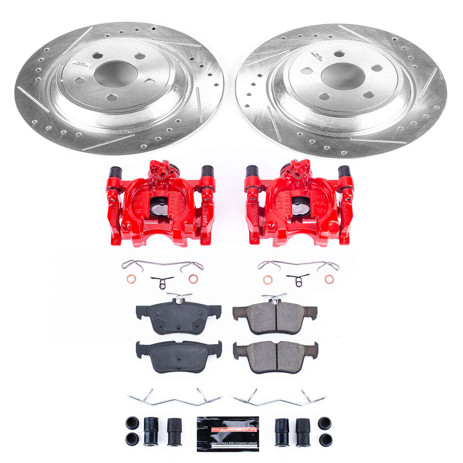 Power Stop KC7144A Z23 Evolution Sport Performance Pad And Rotor Kit With Calipers for 2017-2020 Lincoln Mkz product image