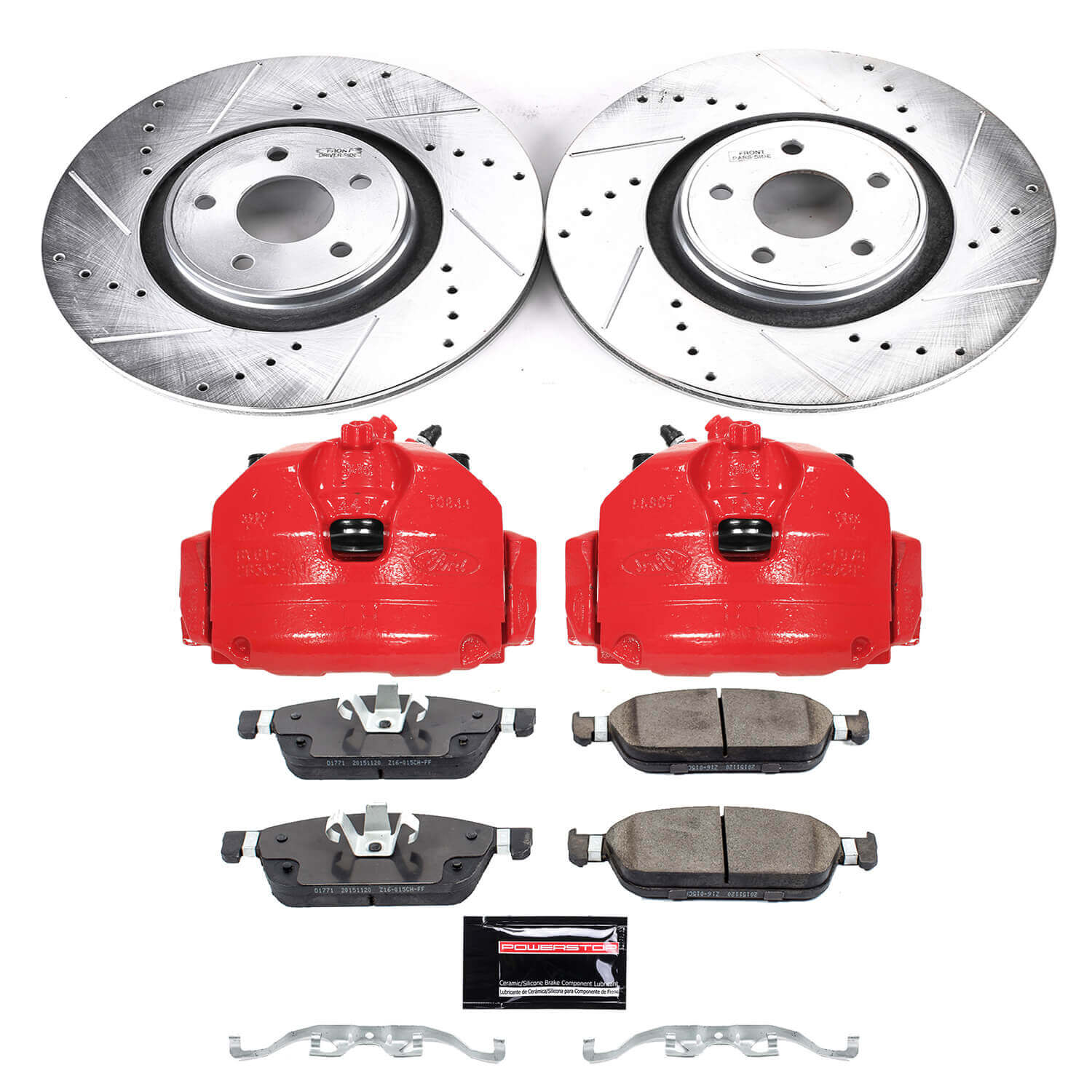 Power Stop KC7147 Z23 Evolution Sport Front Brake Kit for 2014-2018 Ford Focus St product image