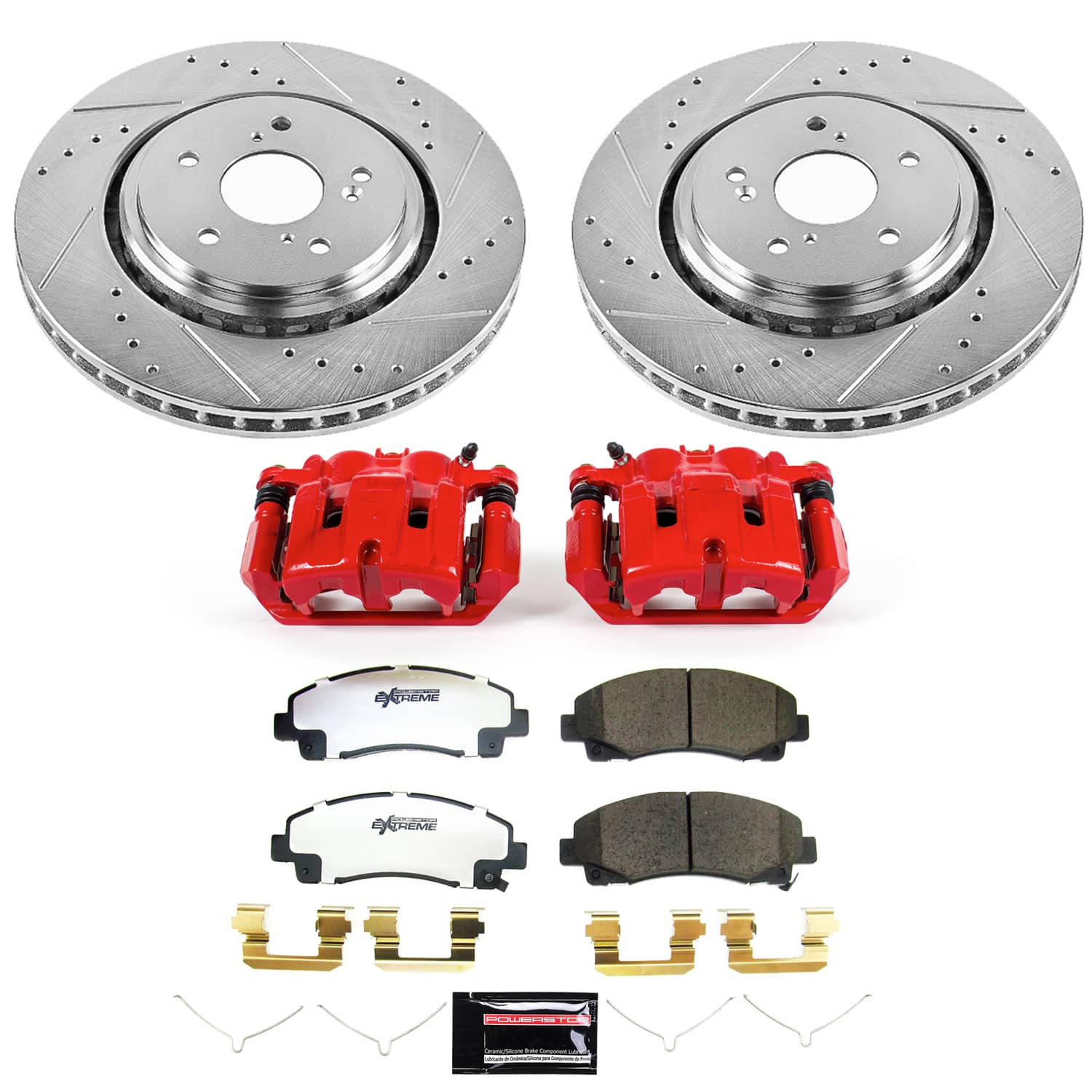 Power Stop KC7214-26 - Front Z26 Street Warrior Pad And Rotor Kit With Calipers vehicle fitment brake part