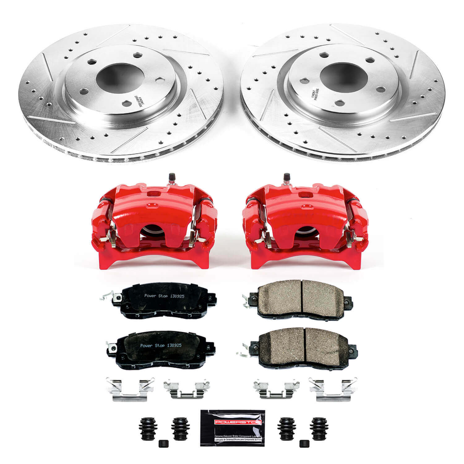 Power Stop KC7215 Z23 Evolution Sport Front Brake Kit for 2014-2017 Nissan Leaf product image