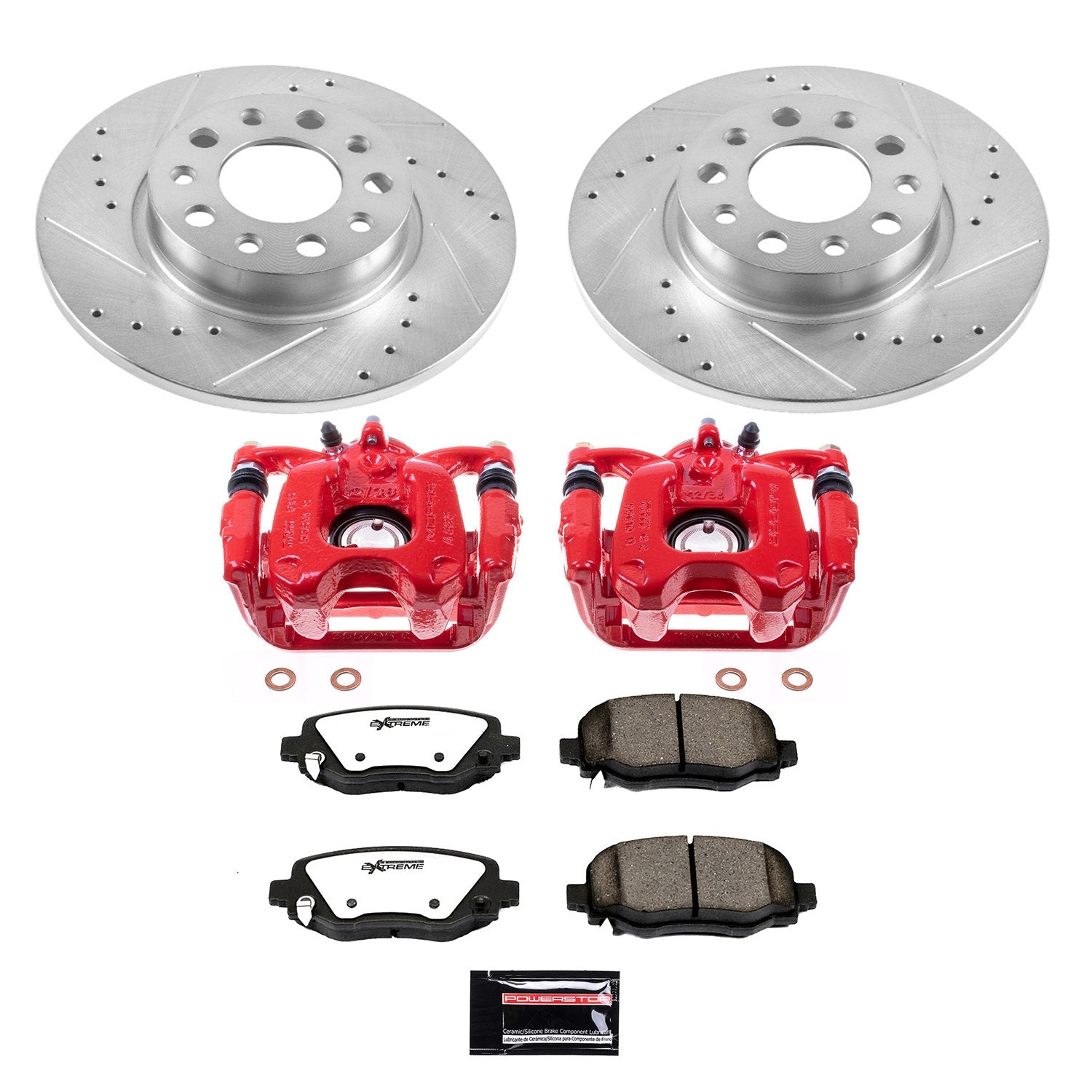 Power Stop KC7301-36 Z36 Extreme Performance Truck And Tow 1-Click Pad And Rotor Kit With Calipers for 2016-2020 Fiat 500X product image