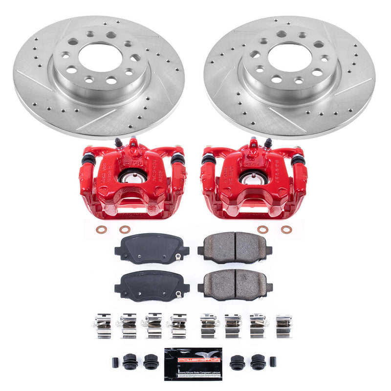 Power Stop KC7301 Z23 Evolution Sport Performance Pad And Rotor Kit With Calipers for 2016-2020 Fiat 500X product image