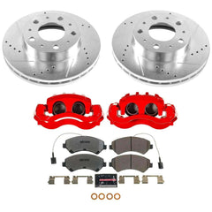 Power Stop KC7303-36 Z36 Truck And Tow Front Pad And Rotor Kit With Calipers for 2014-2024 Dodge Ram Promaster 1500 product image