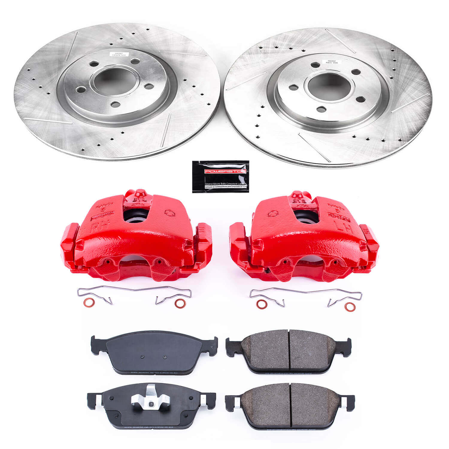 Power Stop KC7338 Z23 Evolution Sport Performance Pad And Rotor Kit With Calipers for 2017-2019 Ford Escape All Wheel Drive product image