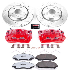 Power Stop KC7352-36 Z36 Extreme Performance Truck And Tow 1-Click Pad And Rotor Kit With Calipers for 2017-2019 Acura MDX Base, Sh-AWD product image