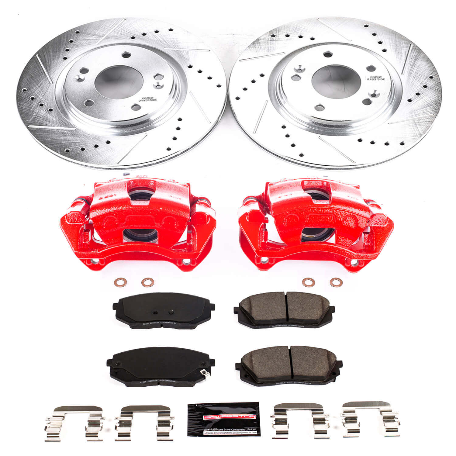 Power Stop KC7353 Z23 Evolution Sport Front Brake Kit for 2019-2021 Hyundai Kona Electric product image