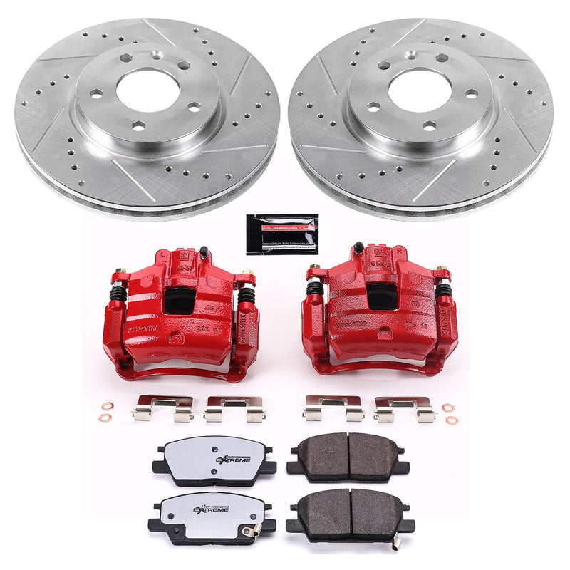Power Stop KC7400-36 Z36 Extreme Performance Truck And Tow 1-Click Front Brake Kit With Calipers for 2017-2019 Buick Lacrosse product image