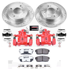 Power Stop KC741-26 Z26 Street Warrior 1-Click Rear Brake Kit With Calipers for 2001-2002 Infiniti G20 product image