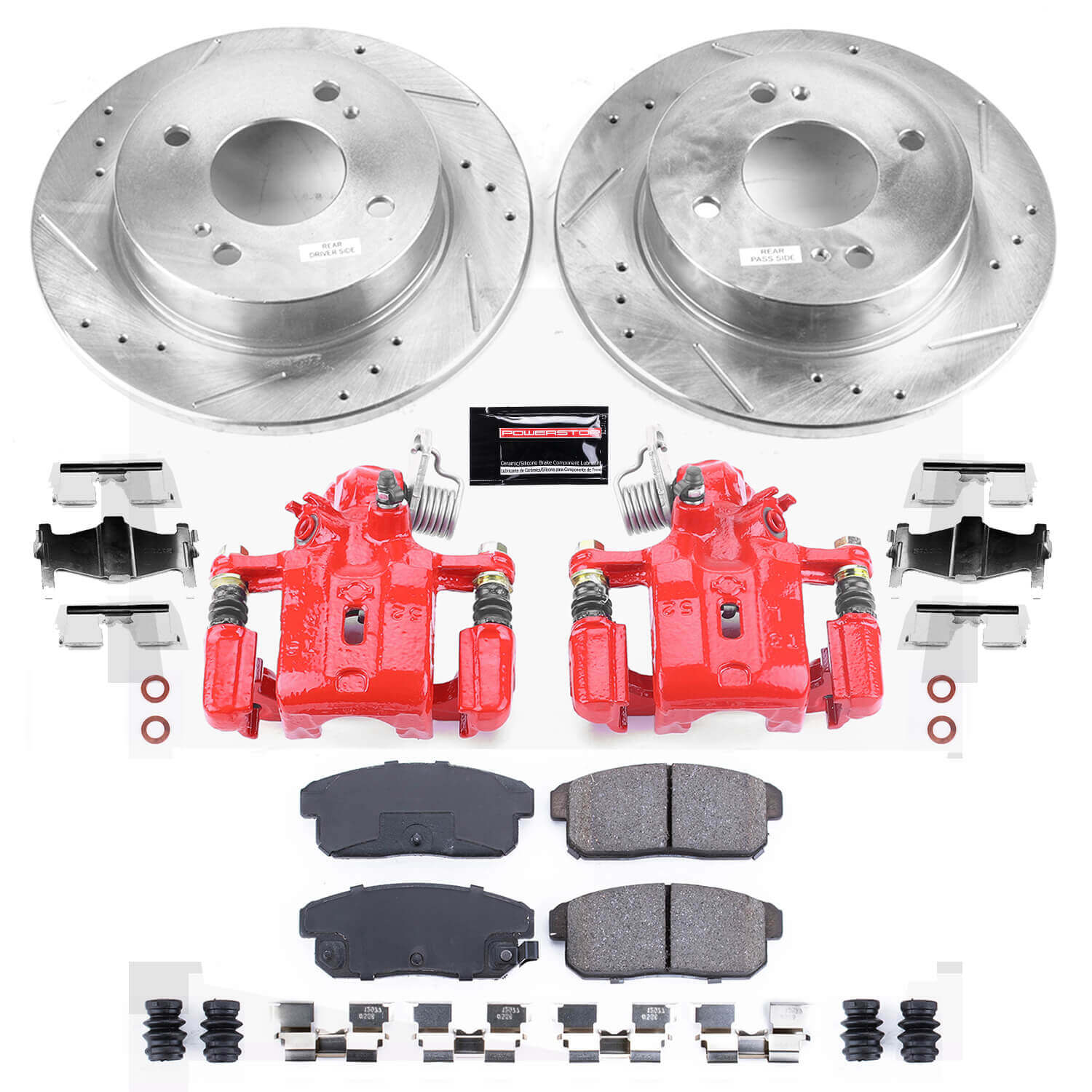 Power Stop KC741 Z23 Evolution Sport Rear Brake Kit for 2001-2002 Infiniti G20 product image