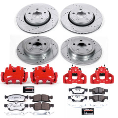Power Stop KC7413-36 Z36 Extreme Performance Truck And Tow 1-Click Front And Rear Brake Kit With Calipers for 2017-2019 Jeep Grand Cherokee Laredo product image