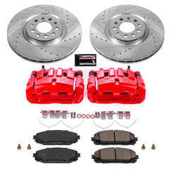 Power Stop KC7414 Z23 Evolution Sport Performance Pad And Rotor Kit With Calipers for 2016-2023 Jeep Cherokee product image