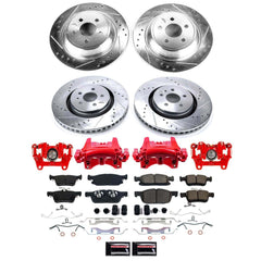 Power Stop KC7416 - Front And Rear Z23 Evolution Sport Pad And Rotor Kit With Calipers vehicle fitment brake part