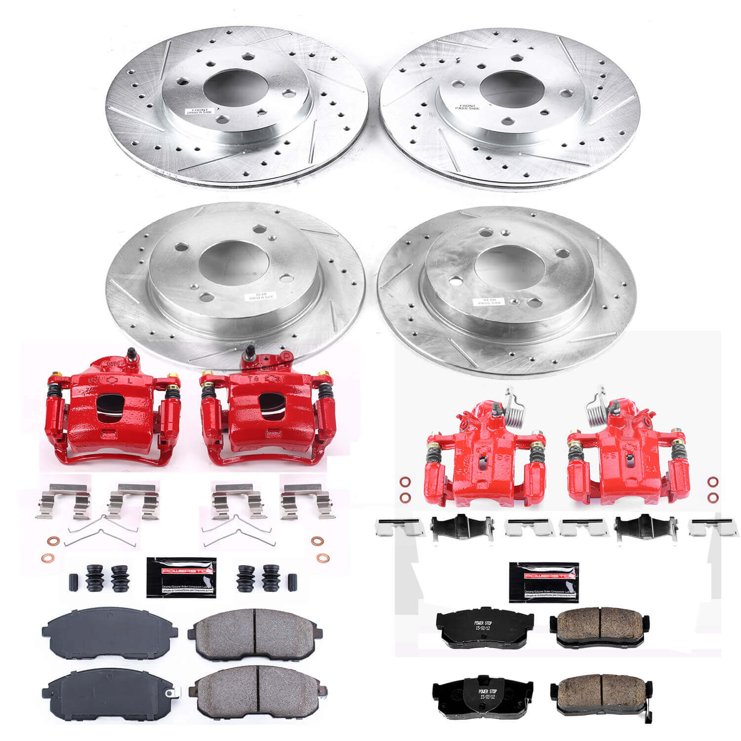 Power Stop KC750 Z23 Evolution Sport Front And Rear Brake Kit for 2000 Nissan Sentra SE product image