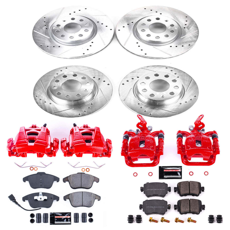 Power Stop KC7501 Z23 Evolution Sport Performance Pad And Rotor Kit With Calipers for 2015-2020 Volkswagen Passat product image