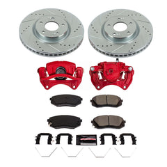 Power Stop KC7509 Front Z23 Evolution Sport Performance 1-Click Pad And Rotor Kit With Calipers for 2016-2018 Hyundai Sonata Limited, Limited 2.0T, Sport 2.0T product image