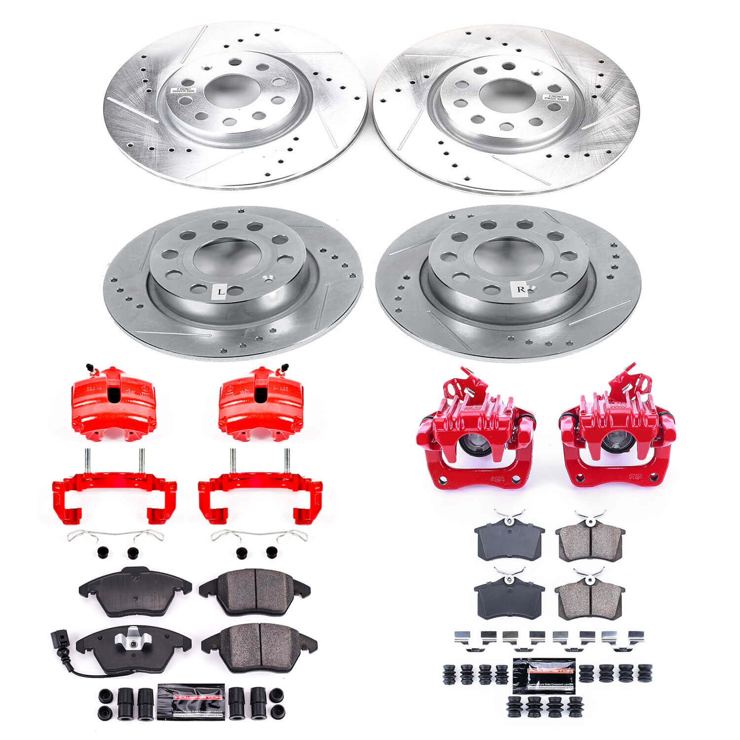 Power Stop KC7530 Z23 Evolution Sport Front And Rear Brake Kit for 2013 Volkswagen Jetta GLI product image